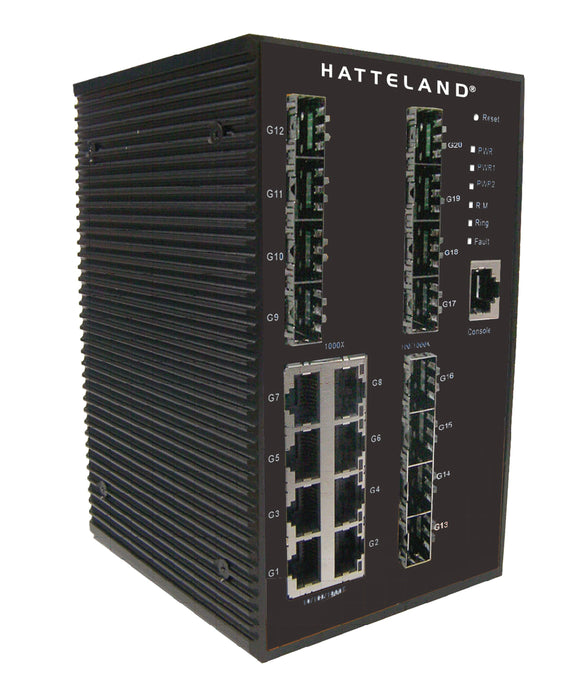 Photo of Hatteland 20-Port Managed Gigabit Industrial Switch